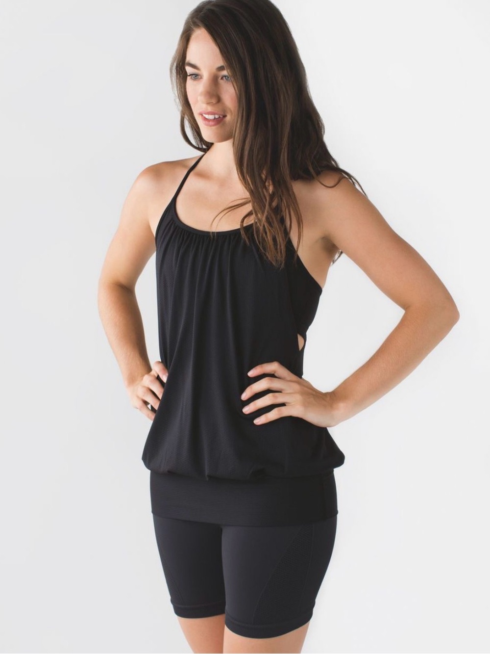 LULULEMON • no limits tank top with built in sports bra